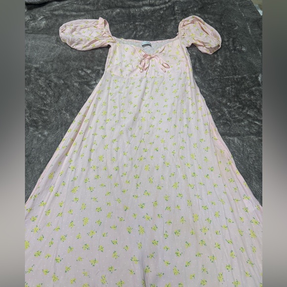 Faithfull the Brand Pink Yellow and green Floral dress - Picture 5 of 14